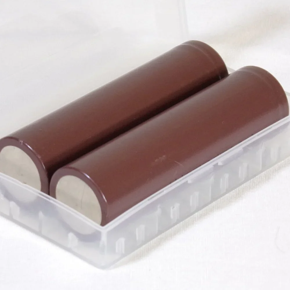 5 - 18650 Battery Storage Case W/Clip for 2x Rechargeable Battery Waterproof